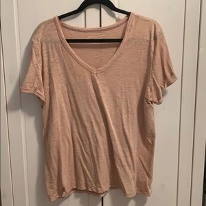 Light pink v neck American eagle top